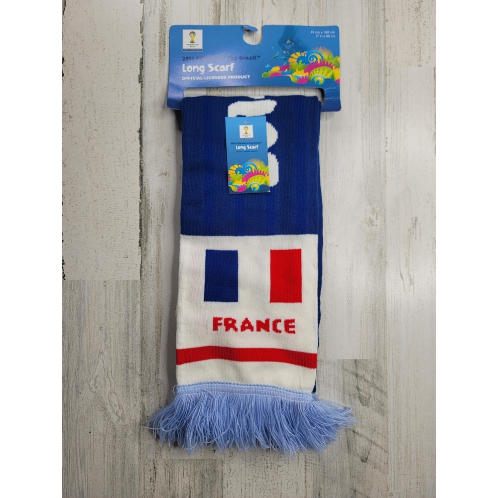 France Fifa World Cup Brazil 2014 Long Knit Scarf